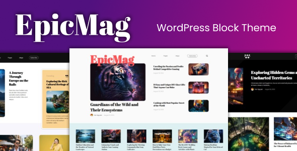 EpicMag – Newspaper Magazine WordPress Block Theme Feature Image