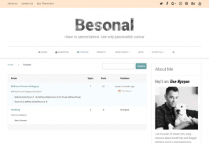 Besonal Forum Feature powered by BbPress Plugin