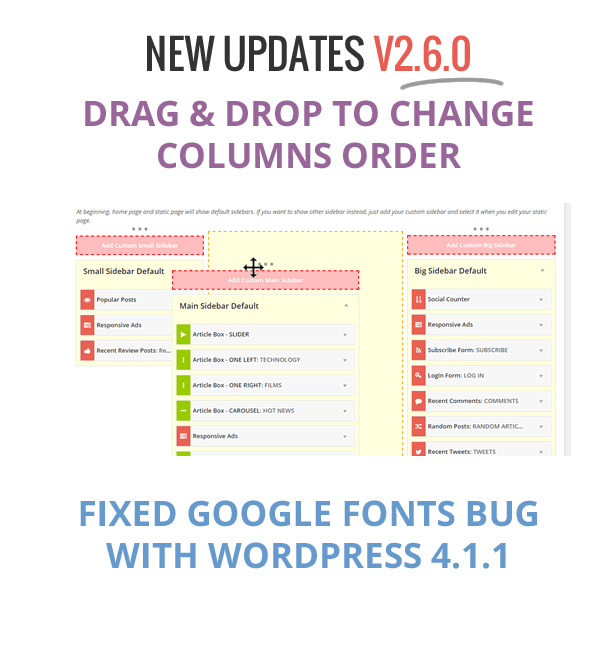 Drag and Drop to Change Column Order