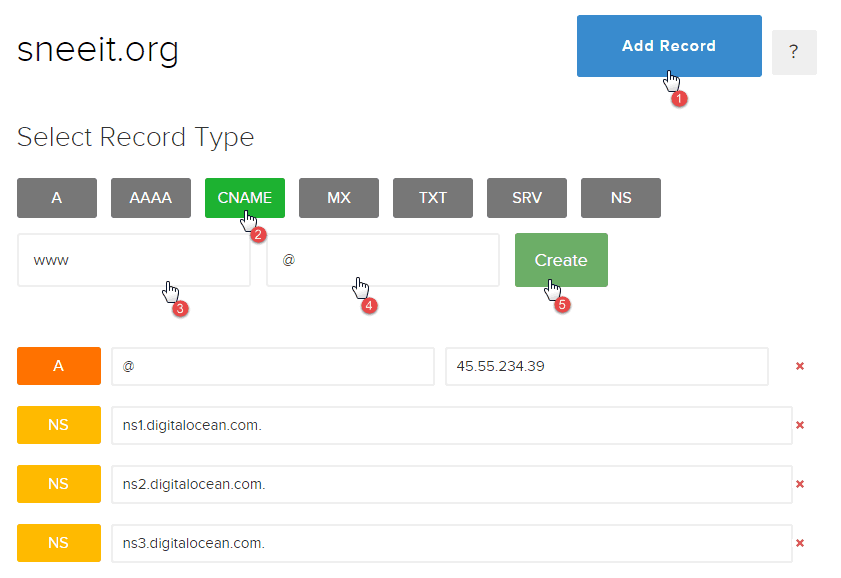 Add Cname - Install Nginx for WordPress on Digital Ocean VPS Hosting with Centminmod (LEMP)