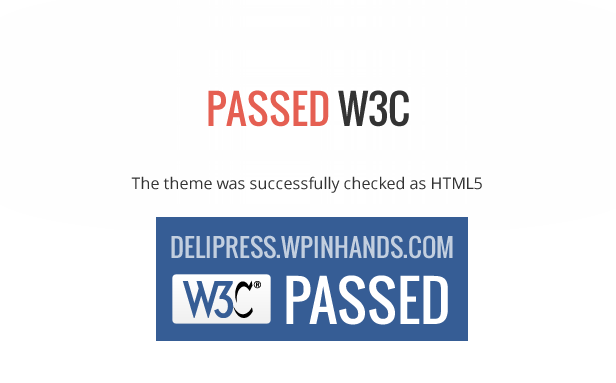 Passed W3C - Delipress - Magazine and Review WordPress Theme