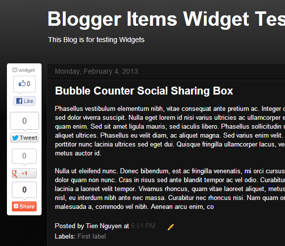 Also display good on dark color scheme - Floating Bubble Counter Social Share Plugin